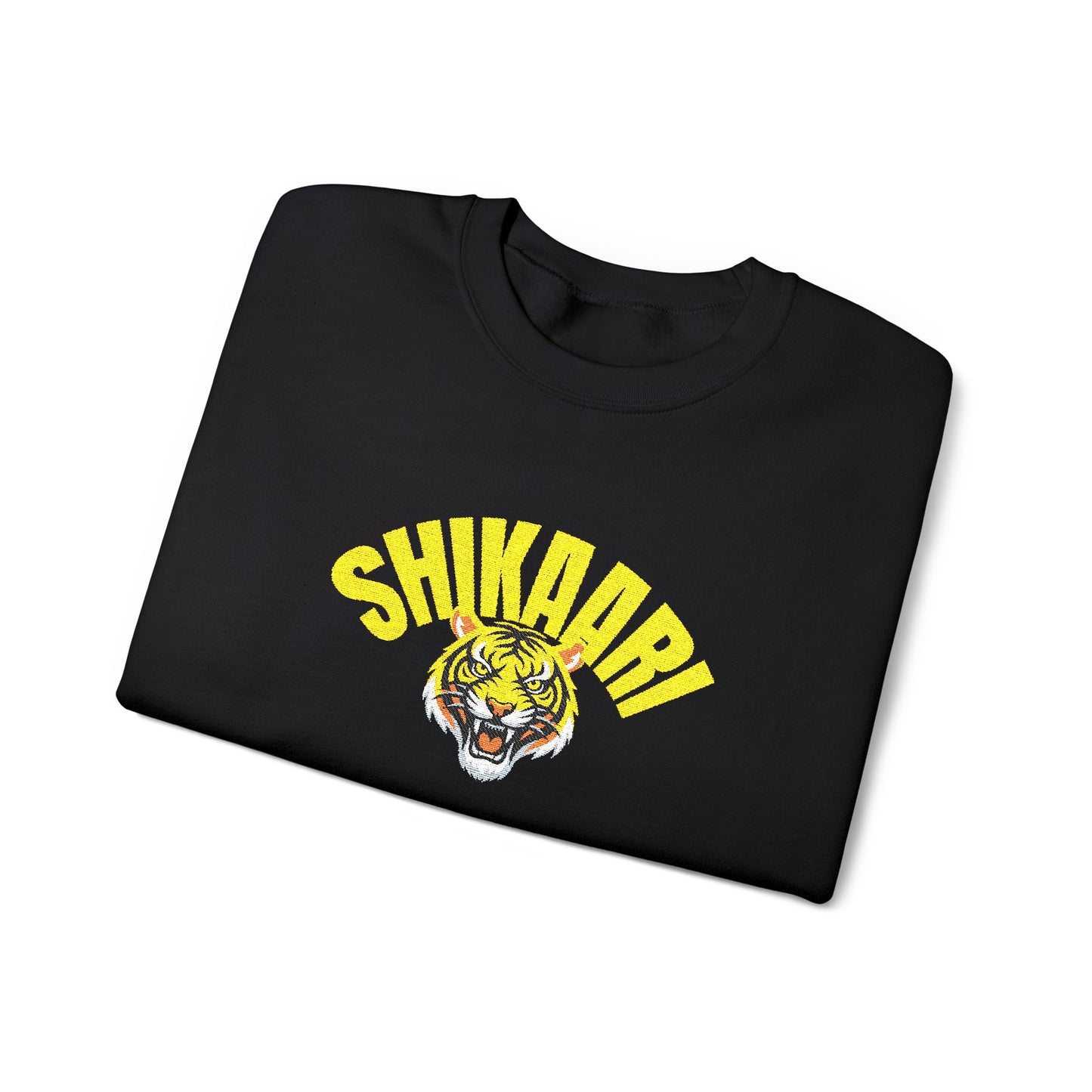 Shikaari Wild Spirit Unisex Crewneck Sweatshirt, Cozy Vintage Style Apparel, Perfect Gift for Animal Lovers, Casual Everyday Wear, Trendy Streetwear